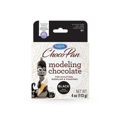 Satin Ice Black Modeling Chocolate - 4oz - Box
