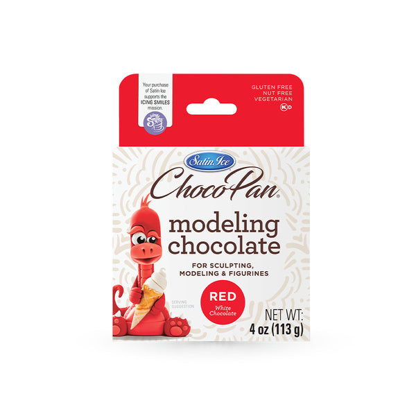 Satin Ice Red Modeling Chocolate - 4oz - Box
