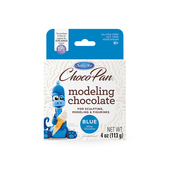 Satin Ice Blue Modeling Chocolate - 4oz - Box