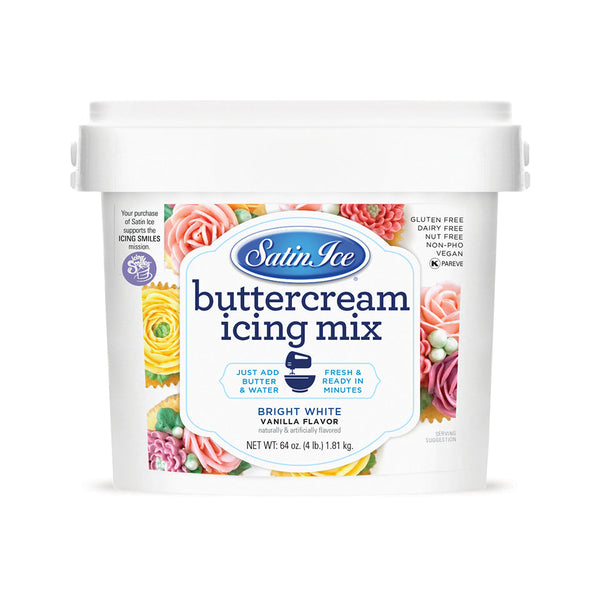 Satin Ice Buttercream Icing Mix - 4lb - Pail