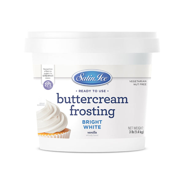 Satin Ice White Buttercream RTU 3lb - Pail