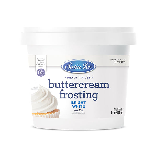Satin Ice White Buttercream RTU 1lb - Pail