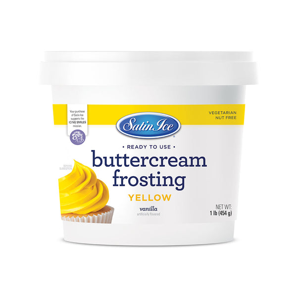 Satin Ice Buttercream Frosting - RTU 1lb - Yellow
