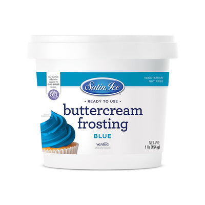 Satin Ice Buttercream Frosting - RTU 1lb - Blue
