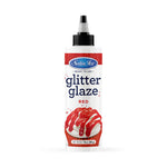 Satin Ice Red Glitter Glaze - 10oz - Bottle