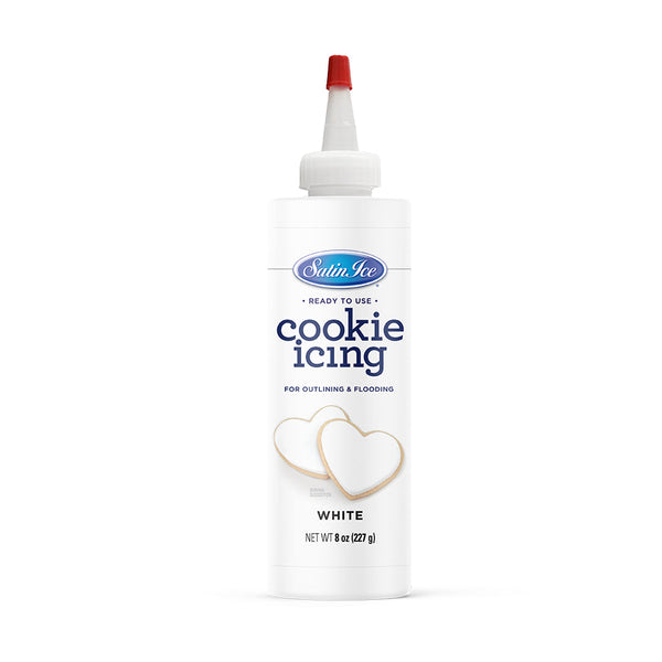 Satin Ice White Cookie Icing - 8oz - Bottle