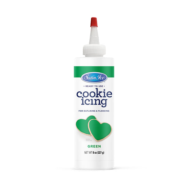 Satin Ice Green Cookie Icing - 8oz - Bottle
