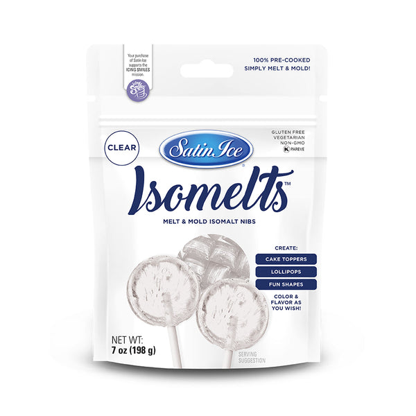 Satin Ice Isomelt Nibs 7oz Pouch Clear (Microwaveable)