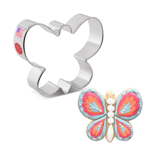 Ann Clark Simple Butterfly Cookie Cutter 3.625 Inch