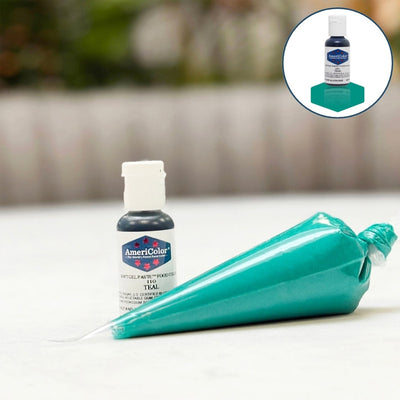 AmeriColor Teal Soft Gel Paste Food Color 0.75 oz