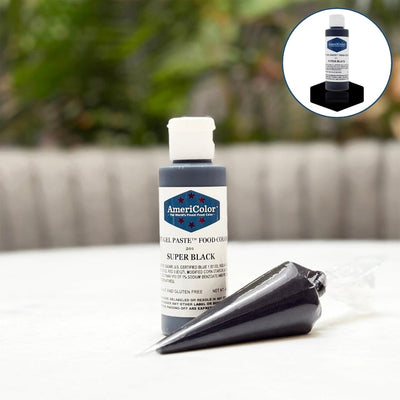 AmeriColor Super Black Soft Gel Paste Food Color 4.5 oz