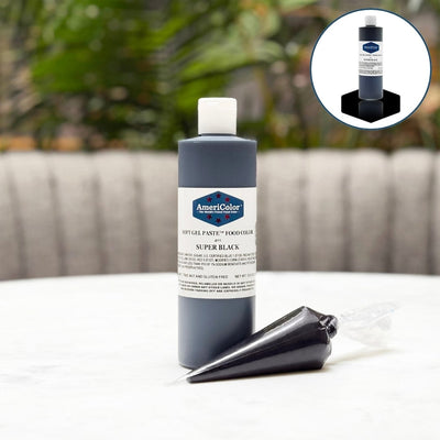 AmeriColor Super Black Soft Gel Paste Food Color 13.5 oz