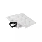 Silikomart KIT TARTE RING AMORE 80x70mm – Heart-Shaped Set with 8 Rings