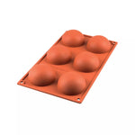 Silikomart SF002 Half Sphere Silicone Mold – 6 Cavities dia70x35mm