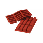 Silikomart SF026 Cakes Silicone Mold – 12 Cavities 79x29x30mm
