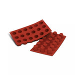Silikomart SF033 Small Bordelais Silicone Mold – 18 Cavities dia35x35mm