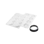 Silikomart KIT TARTE RING HONORE dia80mm – Set with Silicone Mold + 8 Rings