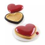Silikomart TARTE RING AMORE 205x190mm – Heart-Shaped Micro-Perforated Ring