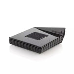 Silikomart COMPOSTABLE SQUARE BLACK TRAYS,  SET of 100 –  83x83mm