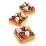 Silikomart TARTE RING SQUARE 80x80mm Set of 6 Rings