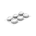 Silikomart CHARLOTTE 100 Silicone Mold 6 Cavities 70x33mm