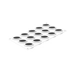 Silikomart OVAL 30 Silicone Mold 15 Cavities 52x36x22mm with Cutter