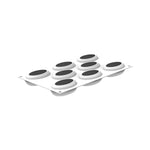 Silikomart OVAL 80 Silicone Mold 8 Cavities 80x52x30mm with Cutter