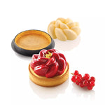 Silikomart KIT TARTE RING FLEUR 80mm Set with Silicone Mold + 6 Rings