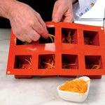 Silikomart SF104 Terracotta Naked Siliconflex Mold 8 Cavities 50x50x50mm
