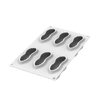 Silikomart ARACHIDE 100 Silicone Mold 6 Cavities 107x43x40mm with Cutter