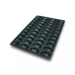 Silikomart SQ005 Silicone Mold 44 Madeleine Cavities 77x44.5x18mm