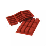 Silikomart SF026 Terracotta Naked Siliconflex Mold 12 Cavities 79x29x30mm