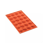 Silikomart SF006 Terracotta Naked Siliconflex Mold 24 Half Spheres 30x15mm