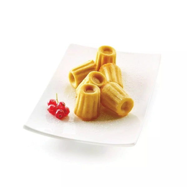 Silikomart SF033 Terracotta Naked Siliconflex Mold 18 Bordelais 35x35mm