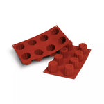 Silikomart SF050 Terracotta Naked Siliconflex Mold 8 Bordelais 55x50mm