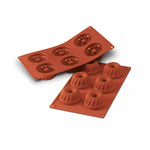Silikomart SF209 Terracotta Naked Gugelhopf Mold 6 Cavities 75x40mm