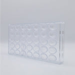 Chocolate World Egg Kroko (Crocodile Texture) 29mm Polycarbonate Chocolate Mold – 1.14 x 0.83 x 0.39 in, 24 Cavities