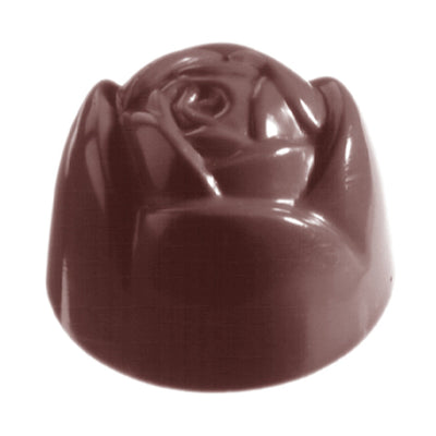 Chocolate World Rose Polycarbonate Chocolate Mold – 1.18 in diameter x 0.59 in, 21 Cavities