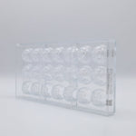 Chocolate World Rose Polycarbonate Chocolate Mold – 1.18 in diameter x 0.59 in, 21 Cavities