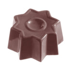 Chocolate World Star Polycarbonate Chocolate Mold – 1.22 x 1.22 x 0.63 in, 24 Cavities