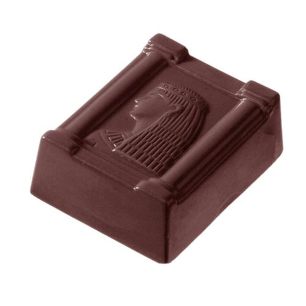 Chocolate World Cleopatra Polycarbonate Chocolate Mold – 1.18 x 0.98 x 0.43 in, 24 Cavities
