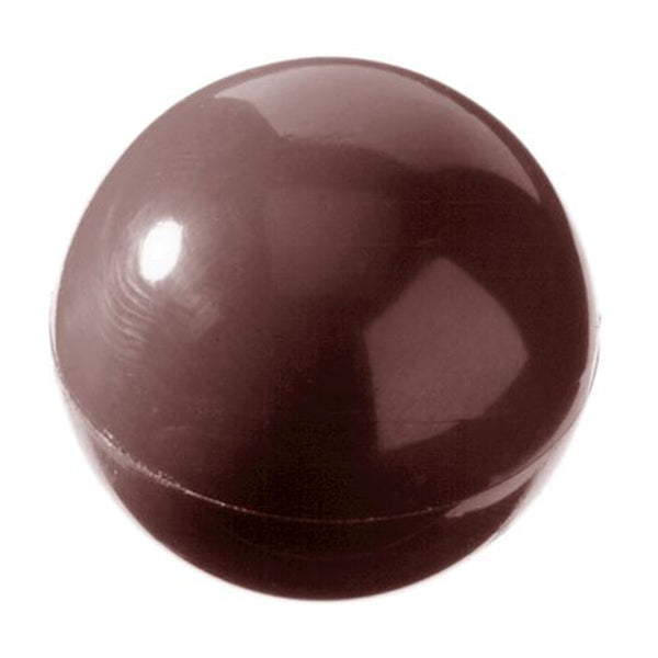 Chocolate World Half Sphere (Hemisphere) Polycarbonate Chocolate Mold – 0.98 in diameter x 0.49 in, 36 Cavities