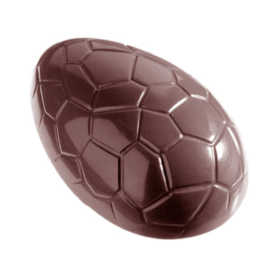 Chocolate World Egg Kroko (Crocodile Texture) 70mm Polycarbonate Chocolate Mold – 2.76 x 1.97 x 1.38 in, 6 Cavities