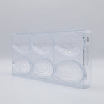 Chocolate World Egg Kroko (Crocodile Texture) 88mm Polycarbonate Chocolate Mold – 3.46 x 2.36 x 1.77 in, 4 Cavities