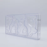 Chocolate World Sitting Hare Polycarbonate Chocolate Mold – 2.52 x 4.33 x 0.51 in, 4 Cavities