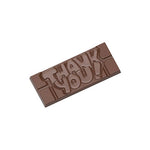 Chocolate World Tablet – 'Thank You' Message Polycarbonate Chocolate Mold – 1.97 x 4.65 x 0.31 in, 4 Cavities