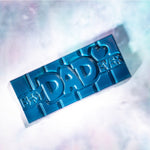 Chocolate World Tablet – 'Best Dad Ever' Message Polycarbonate Chocolate Mold – 1.97 x 4.65 x 0.31 in, 4 Cavities