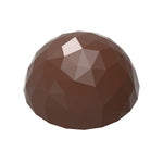 Chocolate World Half Sphere Facet 30mm Polycarbonate Chocolate Mold – 1.18 in diameter x 0.59 in, 24 Cavities