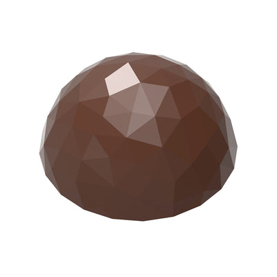 Chocolate World Half Sphere Facet 30mm Polycarbonate Chocolate Mold – 1.18 in diameter x 0.59 in, 24 Cavities