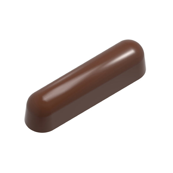 Chocolate World Éclair Snack Bar Polycarbonate Chocolate Mold by Carole Bertuccio – 3.09 x 0.75 x 0.79 in, 12 Cavities